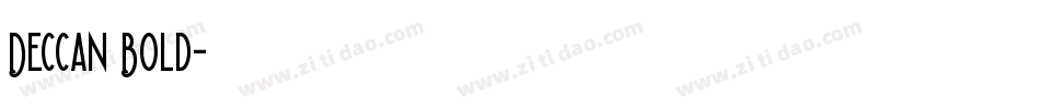 Deccan Bold字体转换
